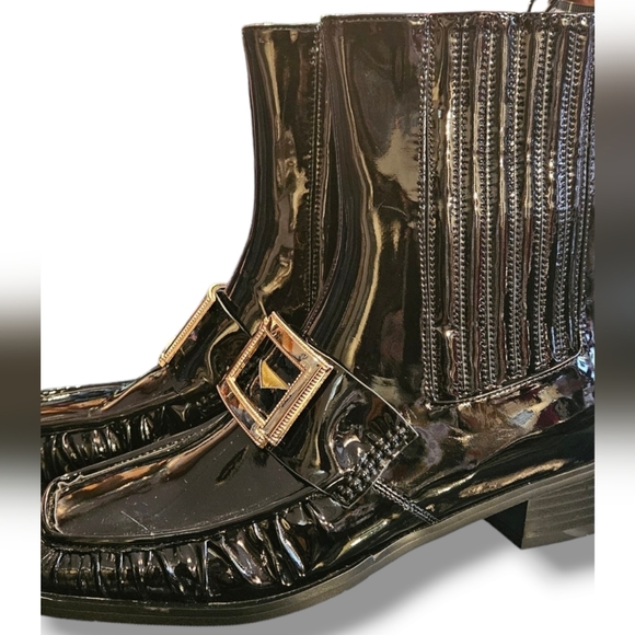 Womens black ankle boots - Picture 3 of 6